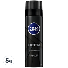 니베아 맨 딥 쉐이빙 젤, 200ml, 5개