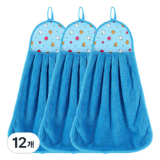 소니오 컬러 애플 소프트 핸드타월 32 x 46 cm, 02 블루, 12개