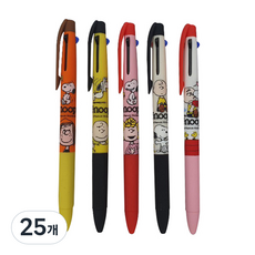 花生漫畫 史努比 3色原子筆 0.5mm, 隨機出貨, 25個