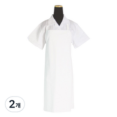 A&G 頸掛式聚氨酯圍裙 小, 霧面白色, 2個