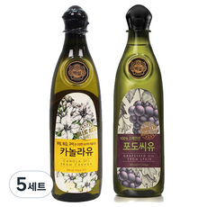 백설 카놀라유 900ml + 백설 포도씨유 900ml, 5세트