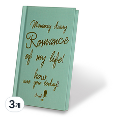 아이씨엘디자인 Memory ver.2 양장 다이어리, 그린, 3개