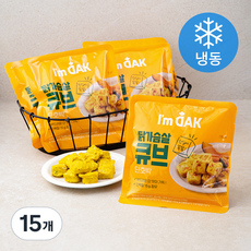 아임닭 닭가슴살 큐브 단호박 (냉동), 100g, 15개