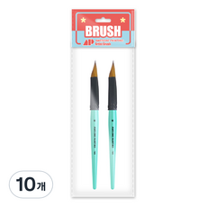 AwesomePainting 設計款 TRIPLE WEDGE 三角錐形筆刷, 6號, 10個