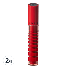 정샘물 립프레션 글로우 래스팅 틴트, 폴인레드, 2개
