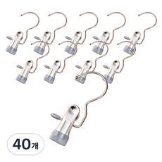 Black Cherry 不鏽鋼掛鉤夾, 灰色, 40個