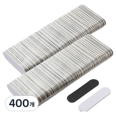 OON 대용량 소형 우드 파일 블랙 + 화이트, 400개