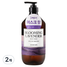 Shower mate 皇家保濕香水沐浴乳 盛開的薰衣草, 2個, 1L