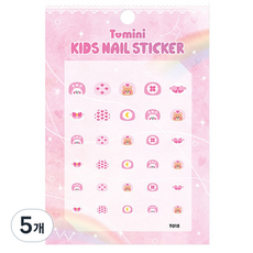 투미니 키즈 네일스티커, T015, 5개