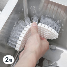 想像一匙曲線清潔刷, 2個, 白色