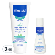 무스텔라 스텔라토피아 에몰리언트 밤 200ml + 이드라 베베 바디 로션 50ml 세트, 3세트