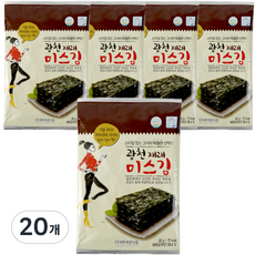 hanadamfood 韓式傳統海苔 5入, 20克, 20個
