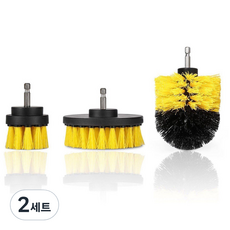 MONACO OLIVE 電動螺絲起子用清潔刷頭3件組, 混合顏色, 2套