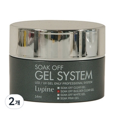 Lupine Nail 建構透明凝膠, 單一顏色, 2個