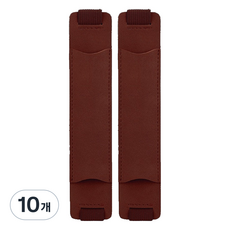 미소로운 다이어리 북밴드 펜홀더 18 x 3.5 cm, 버건디, 10개