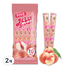 젤리스트로우 복숭아맛, 2개, 193g