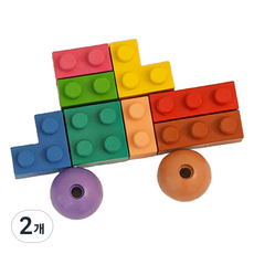 haku yoka 積木蠟筆汽車, 2個