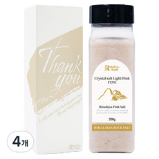 견과공장 히말라야 핑크 고운소금, 4개, 200g