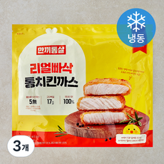 한끼통살 리얼빠삭 통치킨까스 (냉동), 600g, 3개