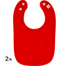 베이키즈 쿨 메쉬 턱받이 토끼, 레드, 2개, 1매