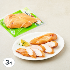 퀸덕 참숯으로 구워낸 훈제 닭가슴살, 220g, 3개, 1개입