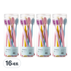 오픈스페이스 컬러 소프트 칫솔 혀클리너 컬러 4종 x 2p 세트, 16세트, 8개입