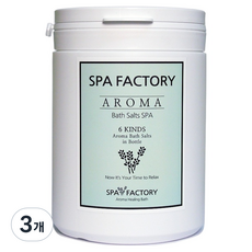 스파팩토리 히말라야 핑크 아로마 바스솔트 입욕제 자스민, 1kg, 3개