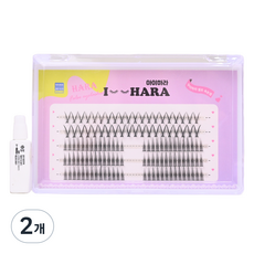 IHara 陽光綜合捲翹款假睫毛, 黑色, 2個
