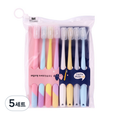 팡팡카트 예쁜 색감 칫솔, 5세트, 8개입