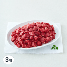 미트엔조이 미국산 모듬 국거리용 (냉장), 3개, 600g