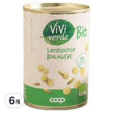 Vivi Verde 小扁豆罐頭, 6個, 400g