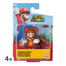 잭스퍼시픽 슈퍼마리오 닌텐도 마리오 너구리마리오 피규어 6.35cm 42128, 4개