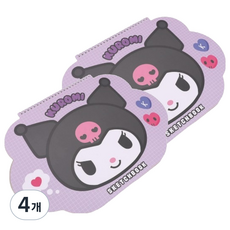 산리오 캐릭터즈 모양 스케치북 쿠로미, 33 x 23 cm, 15매, 4개