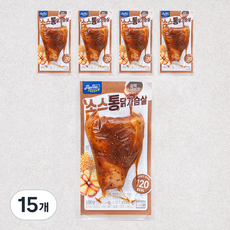 맛있닭 프레시 소스 통 닭가슴살 갈릭스테이크, 100g, 1개입, 15개