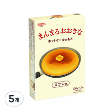 昭和圓形和大號蛋奶酥風格的熱蛋糕混合物, 200g, 5個