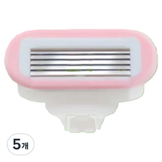 SokSokChaeum 女性用除毛刀補充蕊 粉紅色 8.3 x 5.2 cm, 1入, 5個