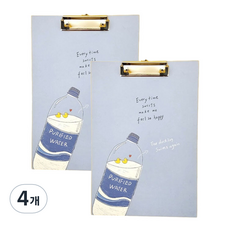 Gold Pang 文件夾板夾, 4個, 紫色