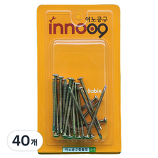 이노공구 둥근머리 직결나사 NIT215, 40개