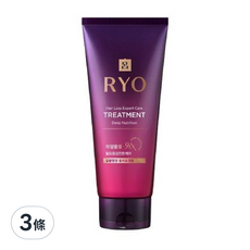 RYO 呂 滋養韌髮瞬護髮膜 滋潤型, 200ml, 3條