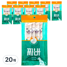짜바 짜먹는 강아지간식 유산균 오리맛 4p, 오리, 60g, 20개