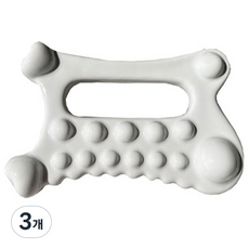 로이어 전신 페이스 바디 괄사 마사지기, 화이트, 3개