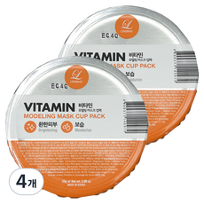 린제이 모델링 마스크 컵팩 비타민, 1개입, 4개