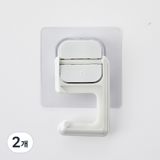 SEE Clean Bath Clear Stick 不易滑落的清潔用品掛架, 單一顏色, 2個