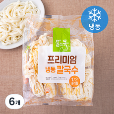 풀스쿡 프리미엄 칼국수면 5인분 (냉동), 1.2kg, 6개