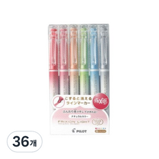 프릭션 라이트 형광펜 6색 세트, 내추럴컬러, 6개