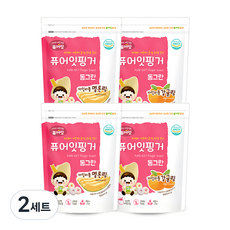 퓨어잇 핑거 동그란 자일리톨 감귤링 2p + 멜론링 2p, 2세트