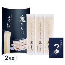 HANAYAMA 오니히모가와 하나야마 우동 3인 세트 420g, 2세트