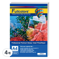 Fullcolors 全彩 相片紙 135g, A4, 4個