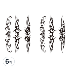 Partylook.com 中型紋身貼紙, 6個, HM550