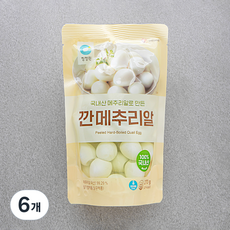 청정원 깐메추리알, 270g, 6개